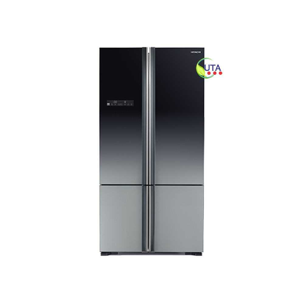 Hitachi 650L 4-door Refrigerator Glass Gradation Grey R-WB730PND5