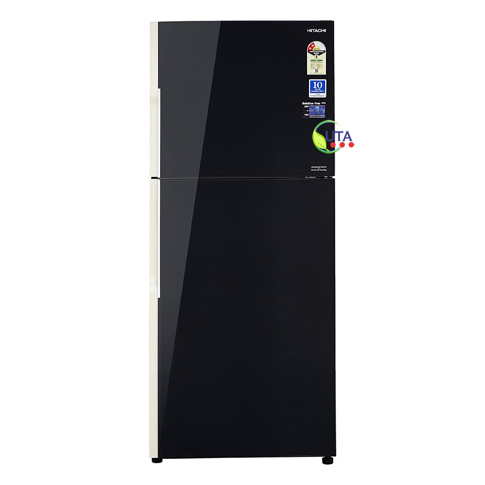 Hitachi 451L double door Refrigerator Glass Brown R-WB490PND9-GBW